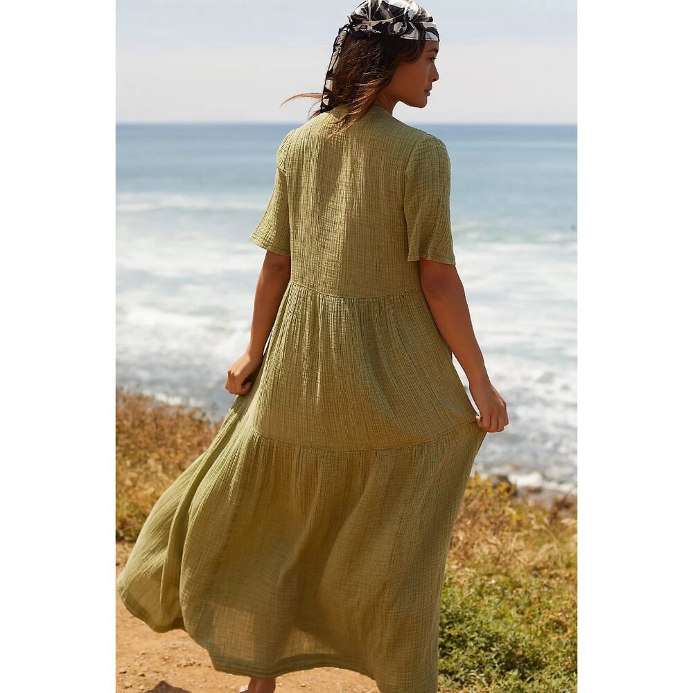 NWT Anthropologie Kallie Flowy Maxi Dress - Picture 4 of 13